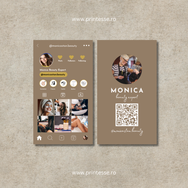 Carte de vizită personalizată - document digital gata de printat