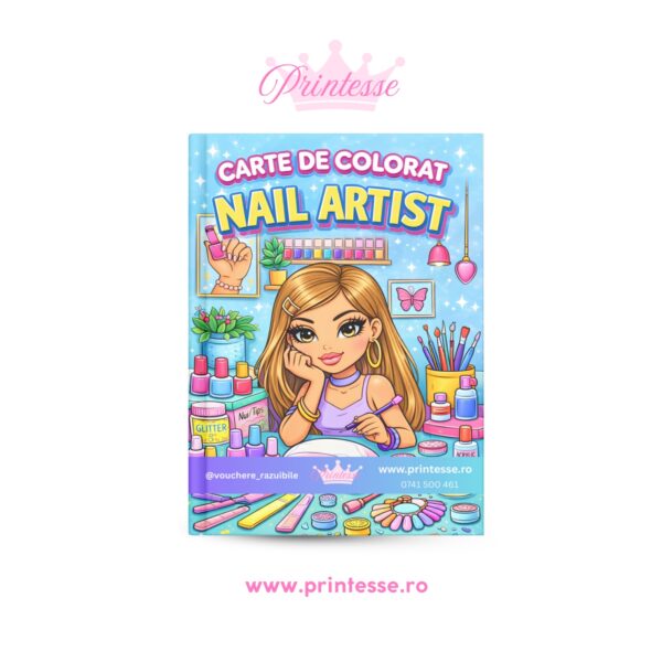 Carte de colorat NAIL ARTIST premium